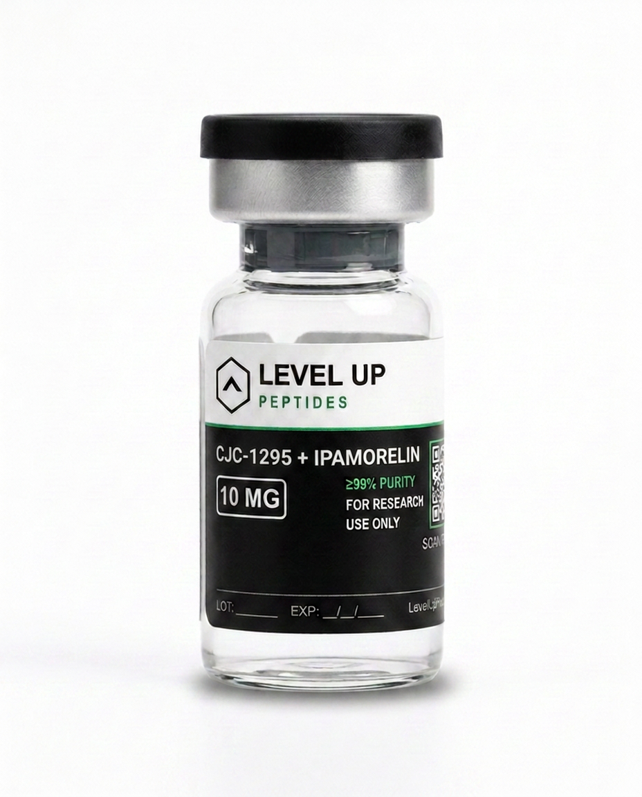CJC-1295 + Ipamorelin research peptide vial