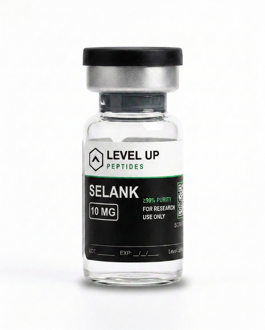 Selank research peptide vial